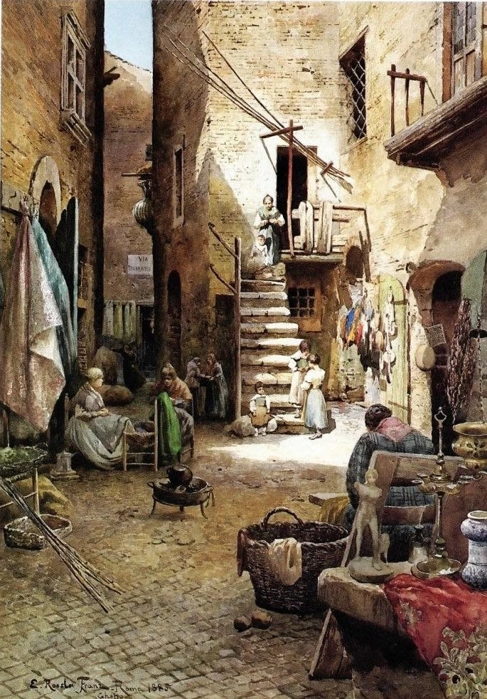 Vicolo Capocciuto in Ghetto, (rione Sant'Angelo)